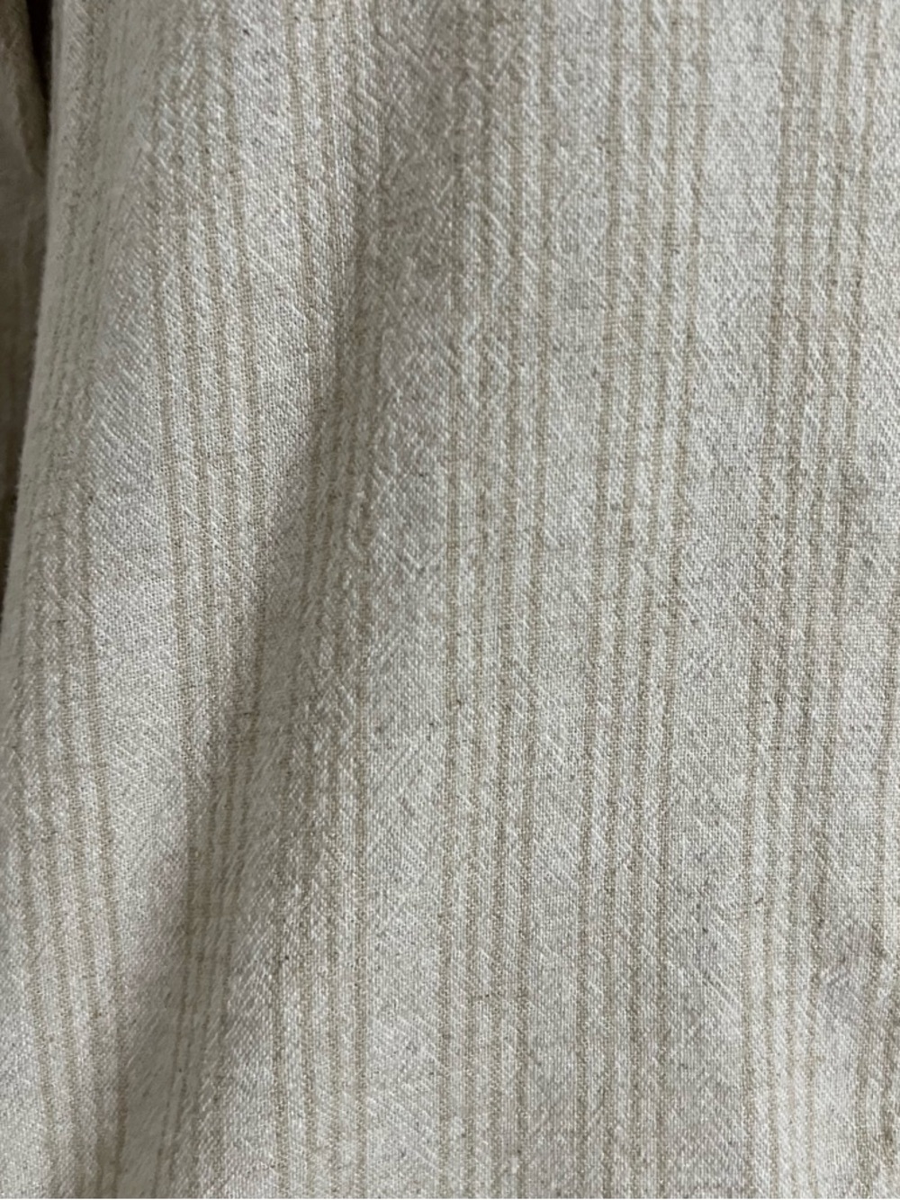 Orvis Womens Button Front Top S Tan Linen Rayon Blend Tab Sleeve Collared BT7 - Picture 4 of 8